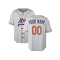 Custom 1986 New York Baseball Jersey – Light Gray Athletic Style, Personalized Name & Number for Kids & Adults-4