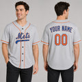Custom 1986 New York Baseball Jersey – Light Gray Athletic Style, Personalized Name & Number for Kids & Adults-1