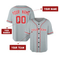 Custom 1994 Texas Baseball Jersey – Gray Heritage Throwback Style, Personalized Name & Number for Kids & Adults-2
