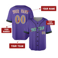 Custom 2000 Arizona Baseball Jersey – Purple Throwback Style, Personalized Name & Number for Kids & Adults-2