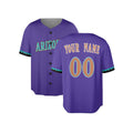 Custom 2000 Arizona Baseball Jersey – Purple Throwback Style, Personalized Name & Number for Kids & Adults-4
