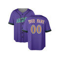 Custom 2000 Arizona Baseball Jersey – Purple Throwback Style, Personalized Name & Number for Kids & Adults-3
