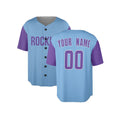 Custom 2025 Colorado Baseball Jersey – Light Blue Purple City-Inspired Style, Personalized Name & Number for Kids & Adults-3