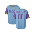 Custom 2025 Colorado Baseball Jersey – Light Blue Purple City-Inspired Style, Personalized Name & Number for Kids & Adults-4