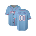 Custom 2026 Atlanta Baseball Jersey – Sky Blue City-Inspired Style, Personalized Name & Number for Kids & Adults-4