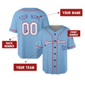Custom 2026 Atlanta Baseball Jersey – Sky Blue City-Inspired Style, Personalized Name & Number for Kids & Adults-2