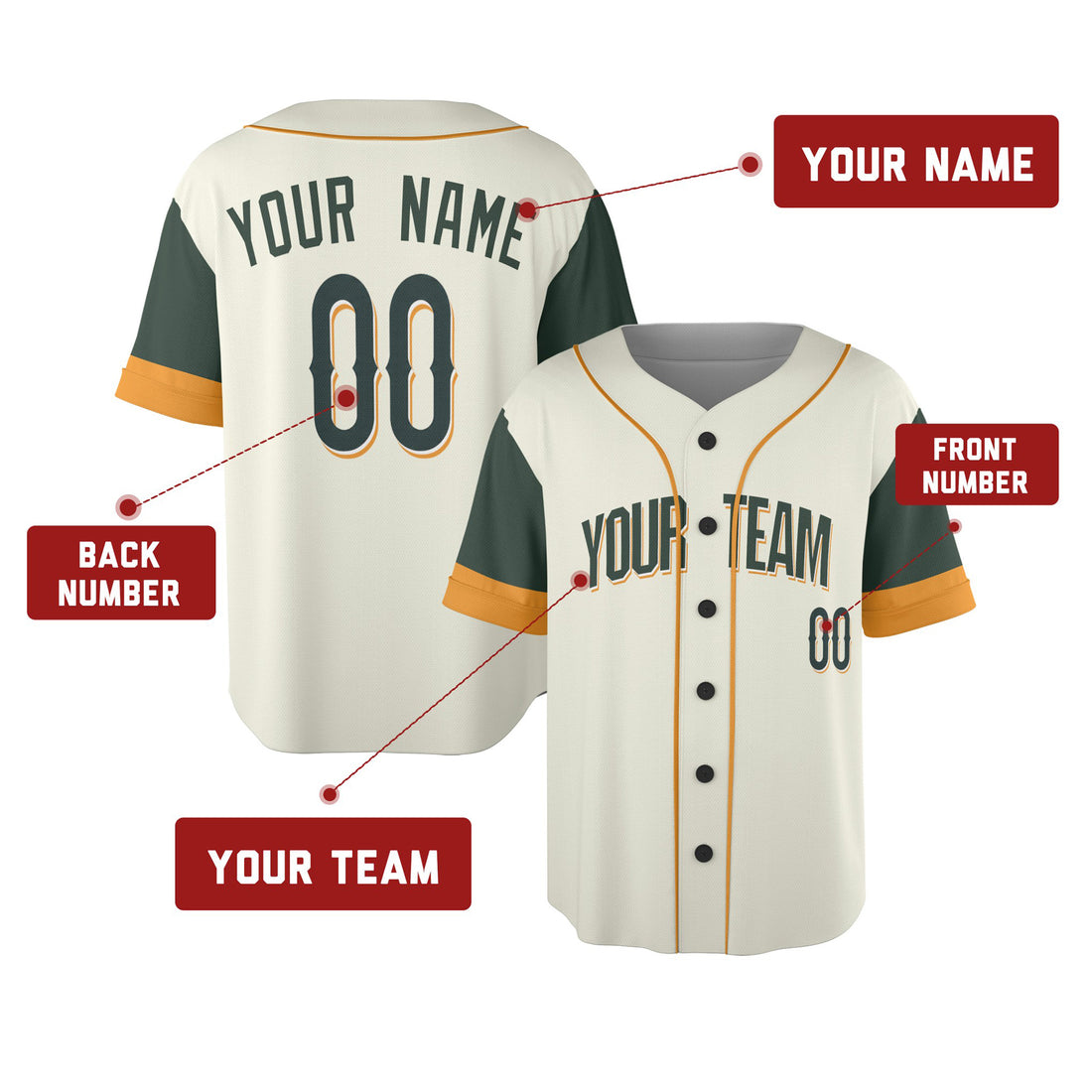 Custom 2026 Baltimore Baseball Jersey – Cream City-Inspired Style, Personalized Name & Number for Kids & Adults-1