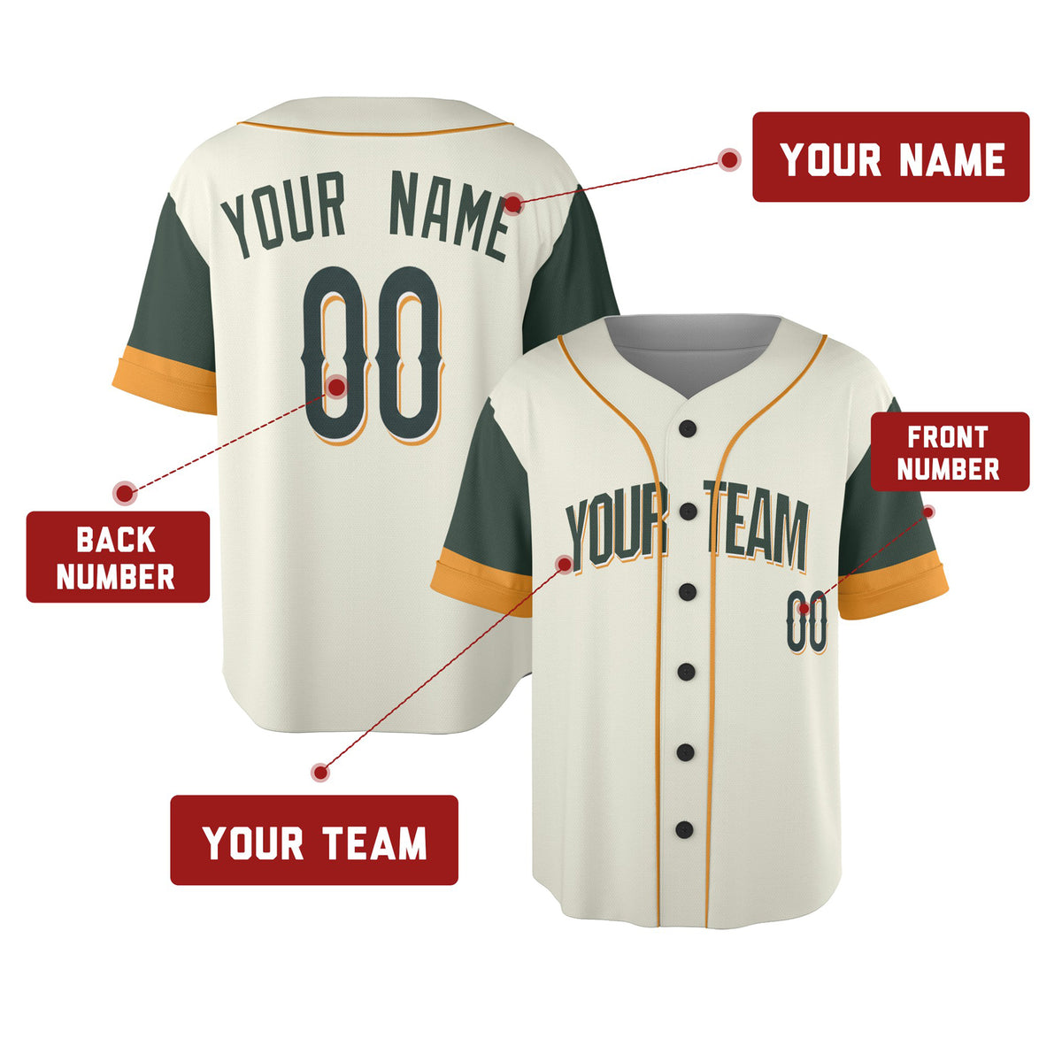 Custom 2026 Baltimore Baseball Jersey – Cream City-Inspired Style, Personalized Name & Number for Kids & Adults-2