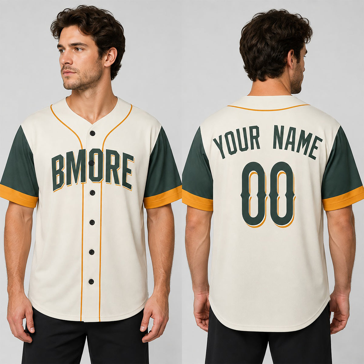 Custom 2026 Baltimore Baseball Jersey – Cream City-Inspired Style, Personalized Name & Number for Kids & Adults-1