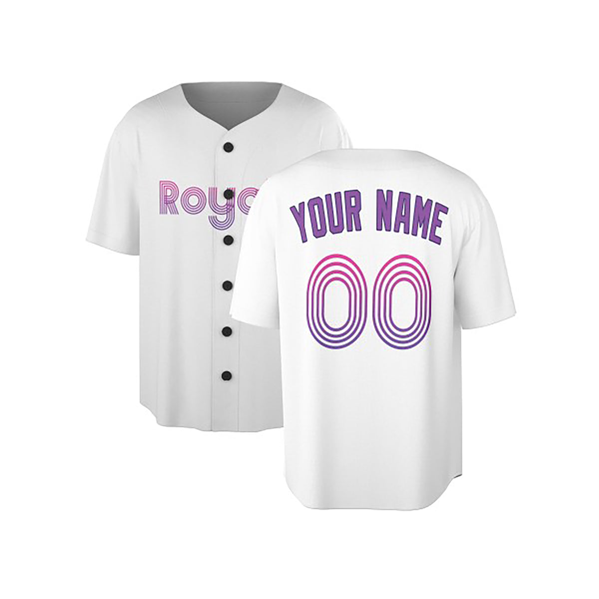 Custom 2026 Kansas City Baseball Jersey – White City-Inspired Style, Personalized Name & Number for Kids & Adults-3