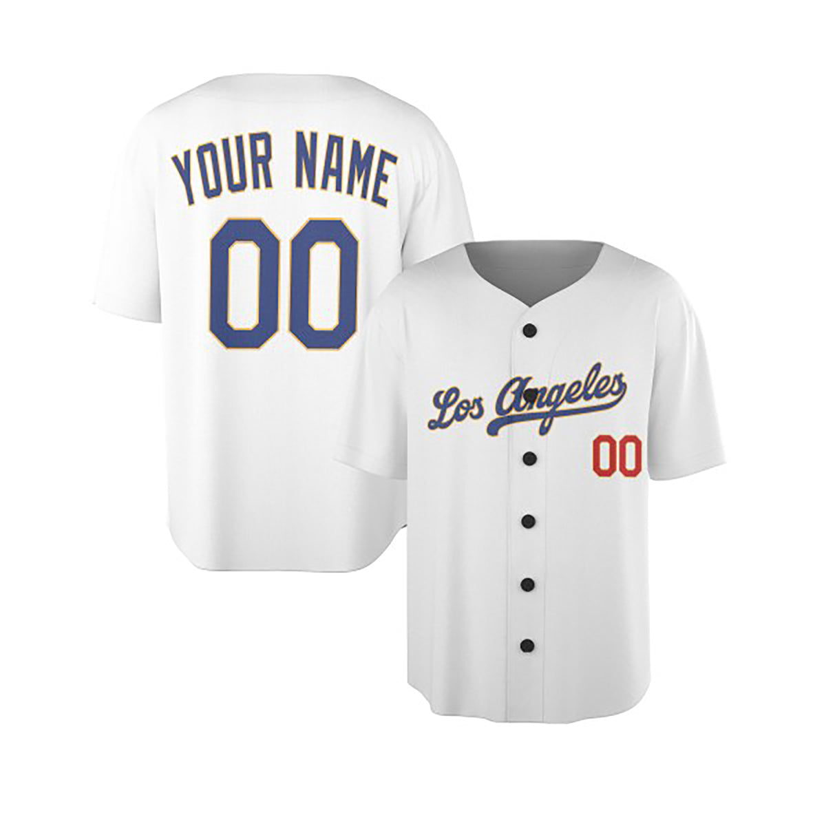 Custom 2026 Los Angeles Baseball Jersey – Fashion Style, Personalized Name & Number for Kids & Adults-3