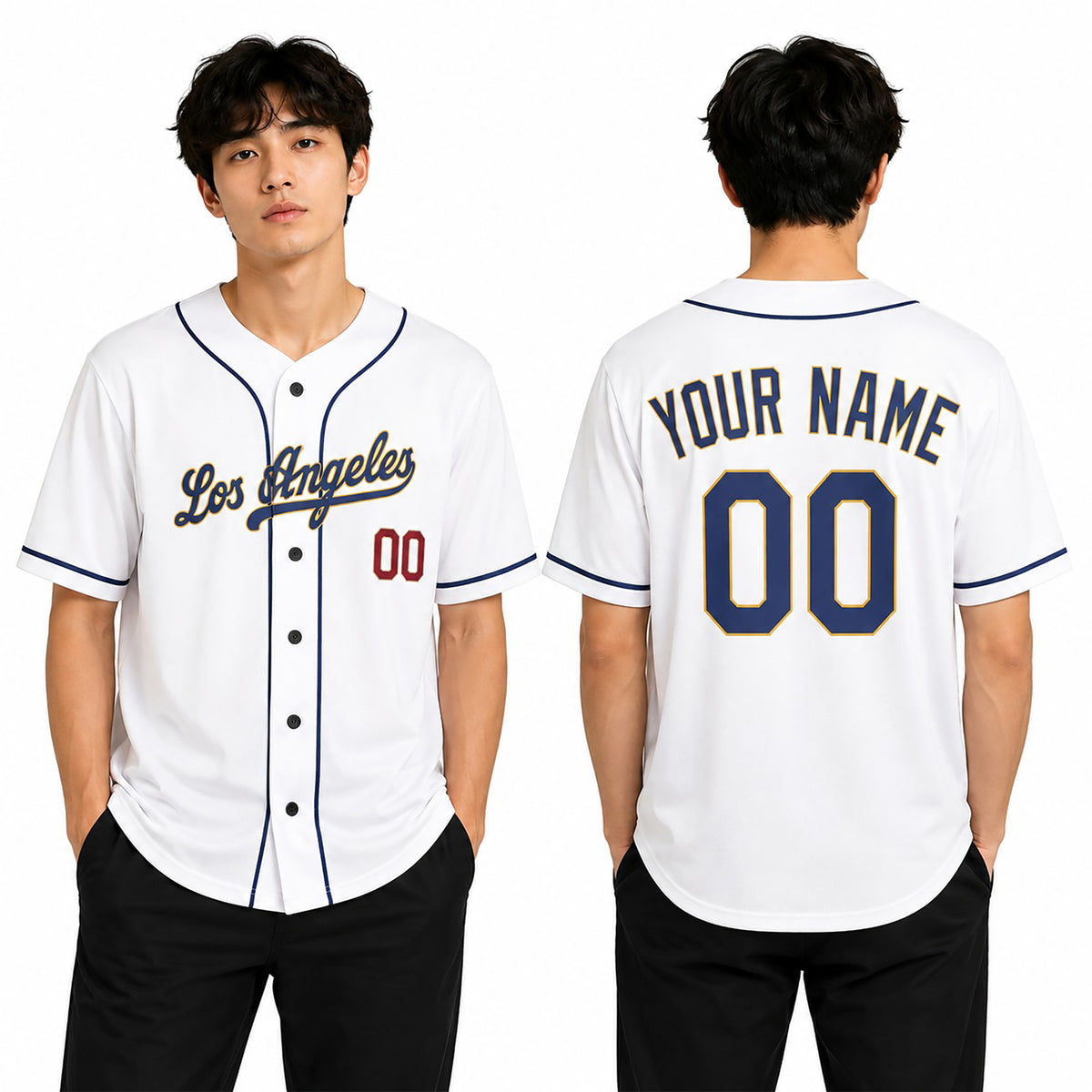 Custom 2026 Los Angeles Baseball Jersey – Fashion Style, Personalized Name & Number for Kids & Adults-1