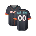Custom 2026 San Diego Baseball Jersey – Dark Charcoal City-Inspired Style, Personalized Name & Number for Kids & Adults-4
