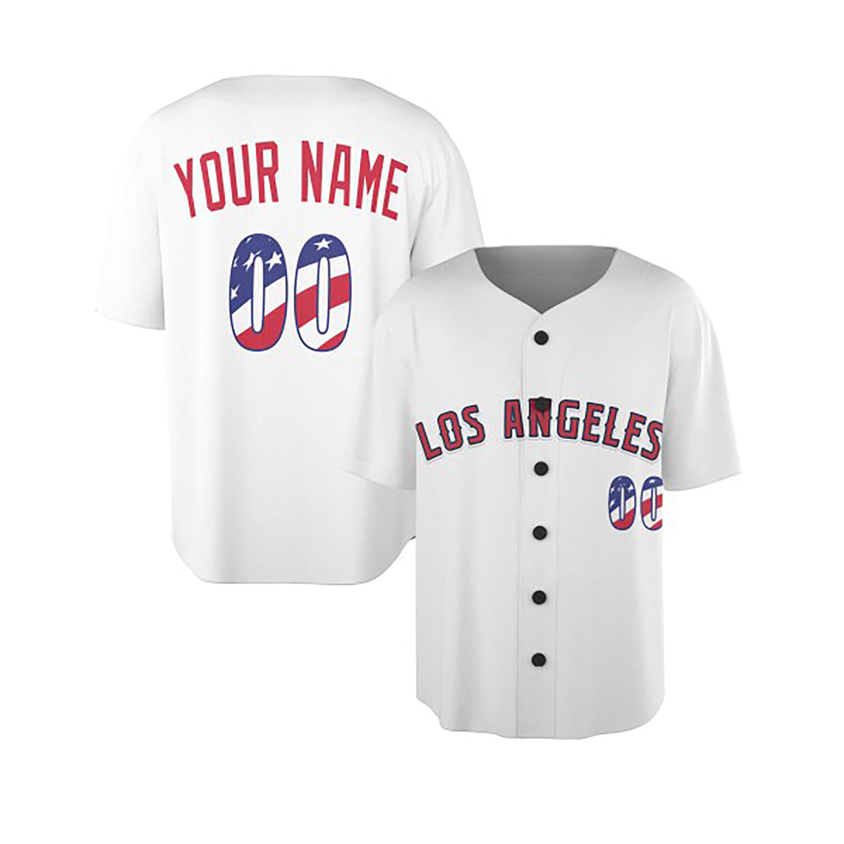 Custom Anaheim Baseball Jersey – USA 250th Anniversary Fourth of July Stadium Style, Personalized Name & Number for Kids & Adults-4