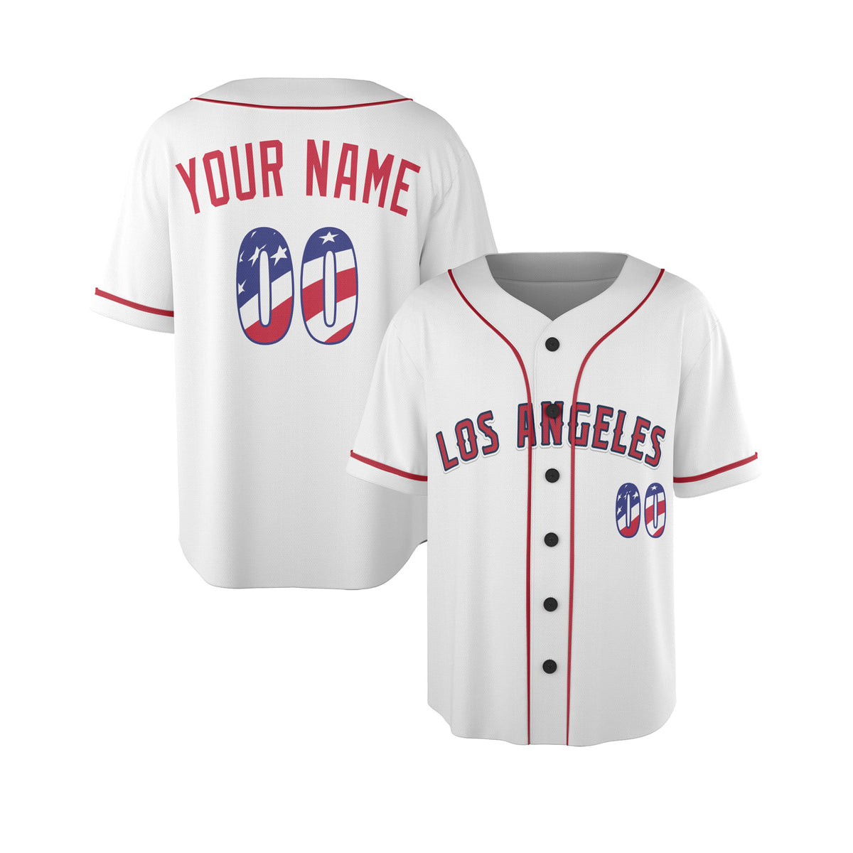 Custom Anaheim Baseball Jersey – USA 250th Anniversary Fourth of July Stadium Style, Personalized Name & Number for Kids & Adults-3