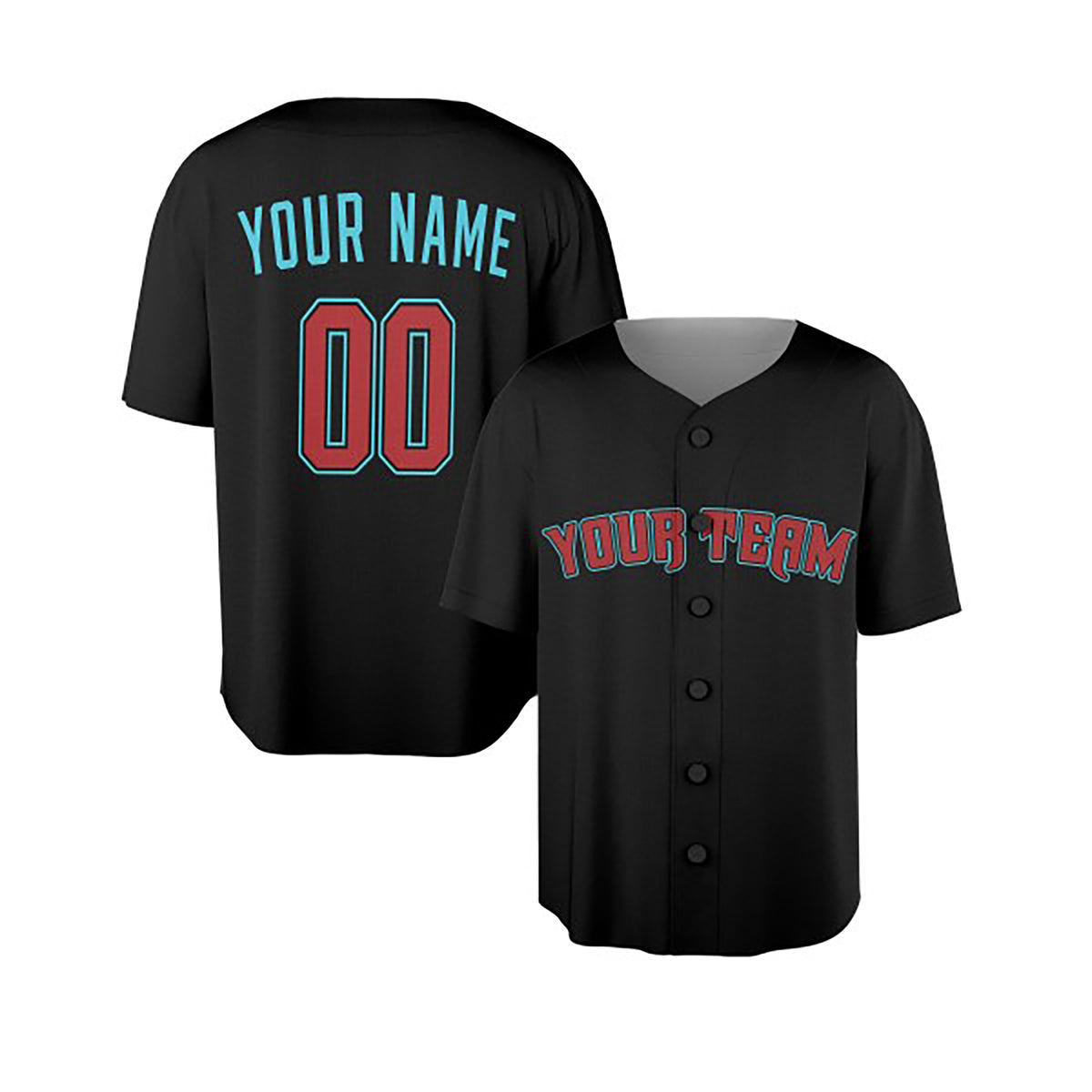 Custom Arizona Baseball Jersey – Black Game Day Style, Personalized Name & Number for Kids & Adults-4