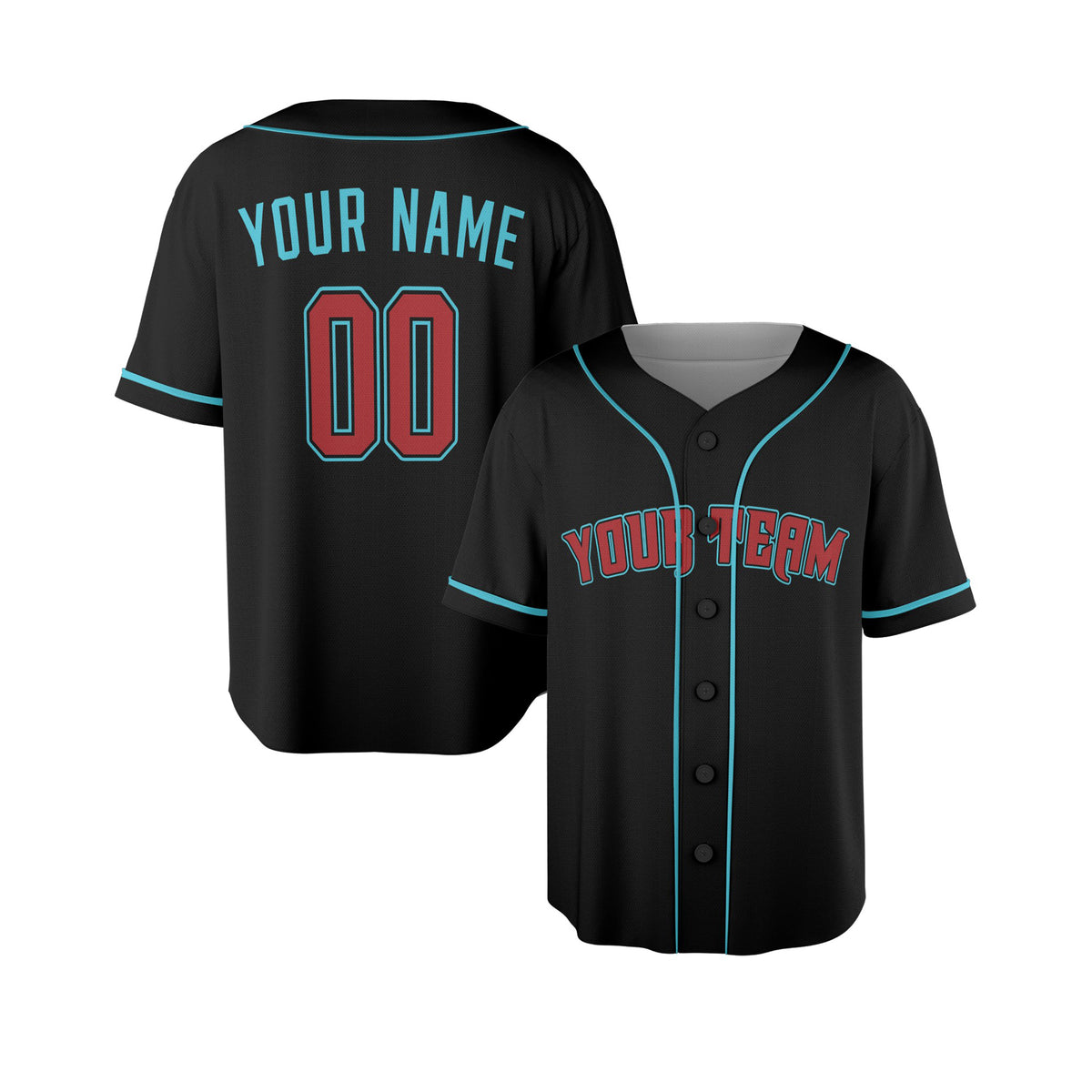 Custom Arizona Baseball Jersey – Black Game Day Style, Personalized Name & Number for Kids & Adults-1