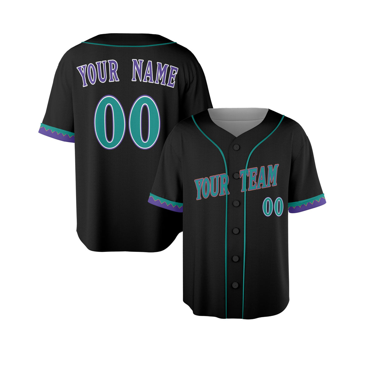 Custom Arizona Baseball Jersey – Black Heritage Throwback Style, Personalized Name & Number for Kids & Adults-4