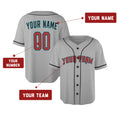 Custom Arizona Baseball Jersey – Road Gray Style, Personalized Name & Number for Kids & Adults-2