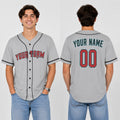 Custom Arizona Baseball Jersey – Road Gray Style, Personalized Name & Number for Kids & Adults-1