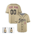 Custom Arizona Baseball Jersey – Sand Desert-Inspired Style, Personalized Name & Number for Kids & Adults-4