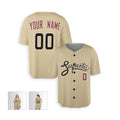 Custom Arizona Baseball Jersey – Sand Desert-Inspired Style, Personalized Name & Number for Kids & Adults-5