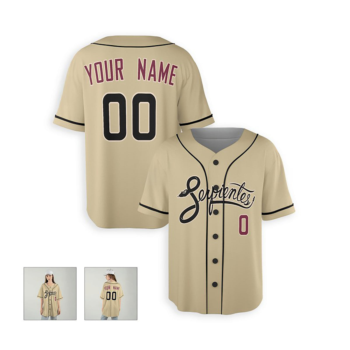 Custom Arizona Baseball Jersey – Sand Desert-Inspired Style, Personalized Name & Number for Kids & Adults-6