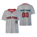 Custom Arizona Two-Button Baseball Jersey – Gray Road Style, Personalized Name & Number for Men, Women & Youth-3