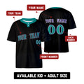 Custom Arizona Two-Button Baseball Jersey – Heritage Throwback Style, Personalized Name & Number for Men, Women & Youth-2