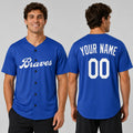 Custom Atlanta Baseball Jersey – Royal Training Style, Personalized Name & Number for Kids & Adults-1