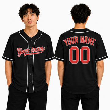 Custom Baltimore Baseball Jersey – Blackout Style, Personalized Name & Number for Kids & Adults-1