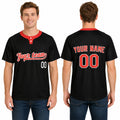 Custom Baltimore Two-Button Baseball Jersey – Blackout Style, Personalized Name & Number for Men, Women & Youth-1