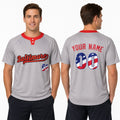 Custom Baltimore Two-Button Baseball Jersey – USA 250th Fourth of July Style, Personalized Name & Number for Men, Women & Youth-1