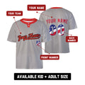 Custom Baltimore Two-Button Baseball Jersey – USA 250th Fourth of July Style, Personalized Name & Number for Men, Women & Youth-2