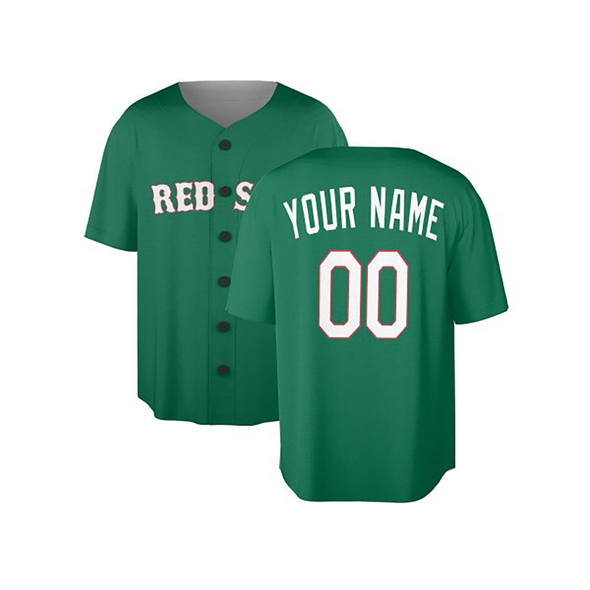 Custom Boston Baseball Jersey – Kelly Green Heritage Style, Personalized Name & Number for Kids & Adults-3