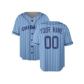Custom Chicago Baseball Jersey – Light Blue Heritage Style, Personalized Name & Number for Kids & Adults-4