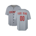 Custom Cincinnati Baseball Jersey – Road Gray Style, Personalized Name & Number for Kids & Adults-3