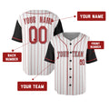 Custom Cincinnati Baseball Jersey – White Black Heritage Style, Personalized Name & Number for Kids & Adults-2