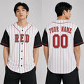 Custom Cincinnati Baseball Jersey – White Black Heritage Style, Personalized Name & Number for Kids & Adults-1