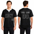 Custom Cincinnati Two-Button Baseball Jersey – Blackout Outline Style, Personalized Name & Number for Men, Women & Youth-1