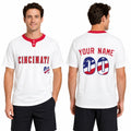 Custom Cincinnati Two-Button Baseball Jersey – USA 250th Fourth of July Style, Personalized Name & Number for Men, Women & Youth-1