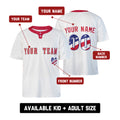 Custom Cincinnati Two-Button Baseball Jersey – USA 250th Fourth of July Style, Personalized Name & Number for Men, Women & Youth-2