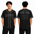 Custom Detroit Baseball Jersey – Blackout Outline Style, Personalized Name & Number for Kids & Adults-1