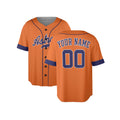 Custom Houston Baseball Jersey – Orange Heritage Style, Personalized Name & Number for Kids & Adults-4