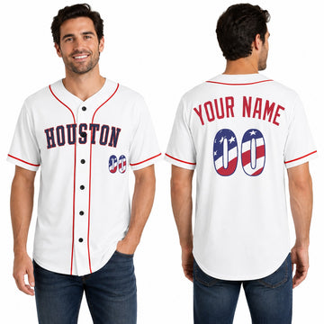 Custom Houston Baseball Jersey – USA 250th Anniversary Fourth of July Home Style, Personalized Name & Number for Kids & Adults-1