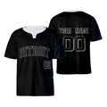 Custom Los Angeles Two-Button Baseball Jersey – Blackout Outline Style, Personalized Name & Number for Men, Women & Youth-3