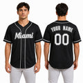 Custom Miami Baseball Jersey – Black Heritage Training Style, Personalized Name & Number for Kids & Adults-1