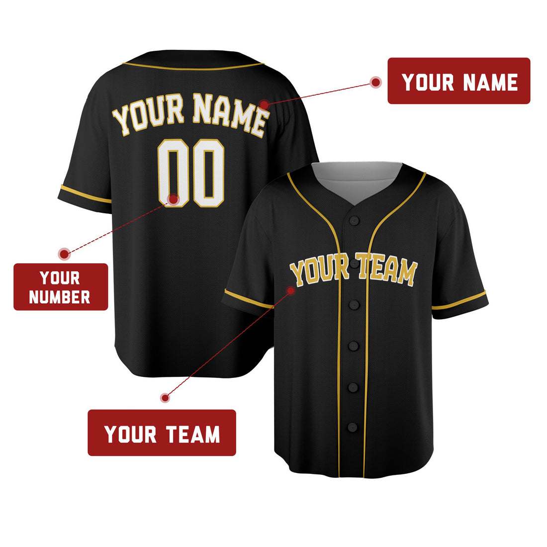 Custom Milwaukee Baseball Jersey – Fashion Style, Personalized Name & Number for Kids & Adults