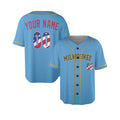 Custom Milwaukee Baseball Jersey – USA 250th Anniversary Fourth of July Style, Personalized Name & Number-4