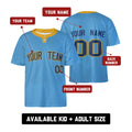 Custom Milwaukee Two-Button Baseball Jersey – Cooperstown Style, Personalized Name & Number for Men, Women & Youth-2